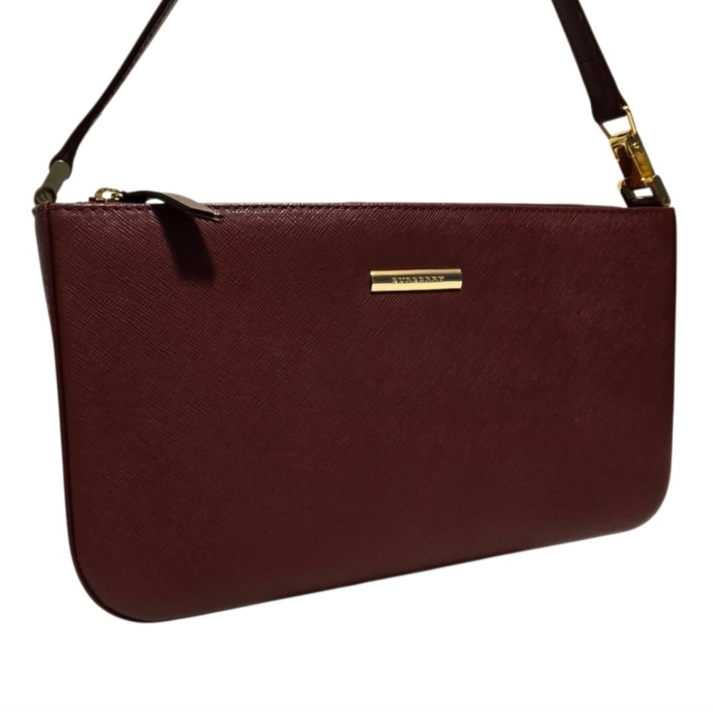 Burberry Leather Baguette Bag In Burgandy-COA Included-EUC - Picture 16 of 16